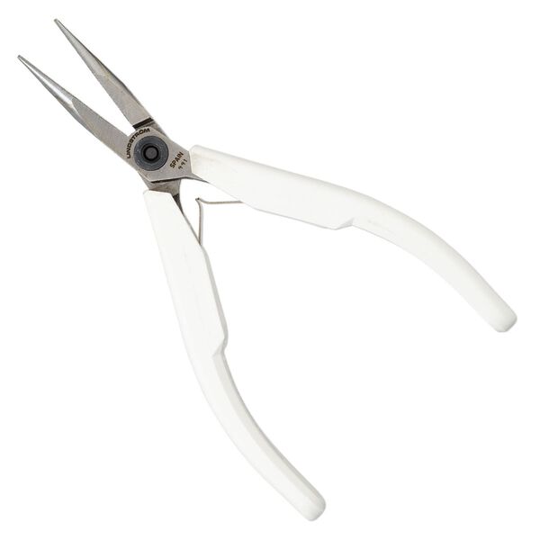Pliers Lindstrom® Supreme series 1pkg1 alloyed steel, 5-1/8 inches chain-nose, white / silver (PLR-7890) image number 0