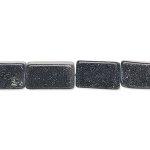 Blackstone 1pkg1, square tube bead 15 inch 13x7mm-15x9mm