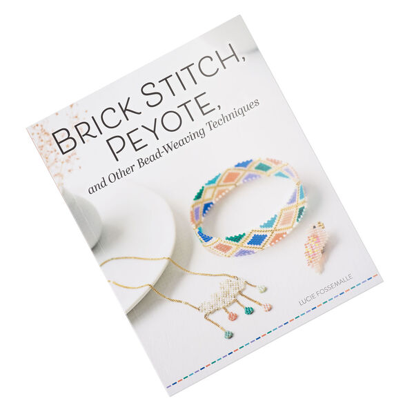 Book 1pkg1, &ldquo;Brick Stitch, Peyote, and Other Bead-Weaving Techniques&rdquo; by Lucie Fossemalle. image number 0