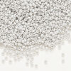 Seed bead, Preciosa Ornela Czech glass, 1pkg50g, 2.0-2.2mm rocaille, opaque matte terra dyed stone dust chalkwhite (06441) image number 0