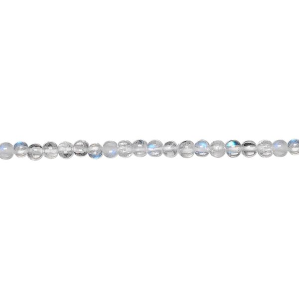 Rainbow moonstone 1pkg1, hand-cut round bead natural 15.5-16 inch 2-3mm image number 0