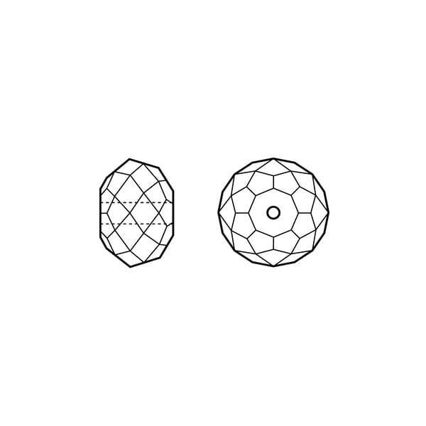 Bead 1pkg144 crystal bronze, Crystal Passions&reg; 4x3mm faceted rondelle 5040 image number 1