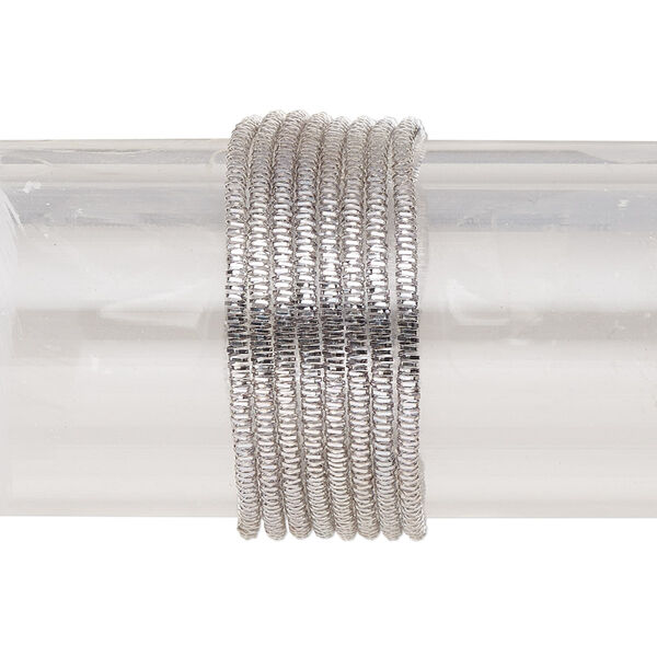 French wire, anodized copper, steel grey, 1.5mm tube. Sold per 20-gram pkg. image number 0