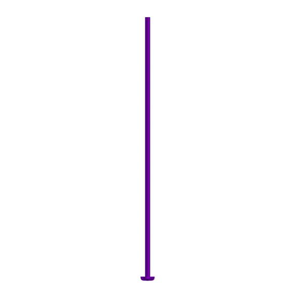 Head pin, niobium, purple, 1-1/2 inches, 21 gauge. Sold per pkg of 10. image number 0