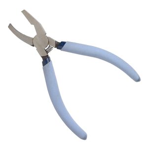Pliers, Slumpy's Tarheel Tools™, breaker-grozer, steel and plastic, blue and light blue, 6 inches. Sold individually.