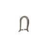 Bail, ice-pick, gunmetal-plated brass, 14.5x7.5mm triangle, 10mm grip length. Sold individually. image number 1