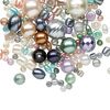 Bead mix, glass pearl, mixed colors, 2-14mm mixed shape. Sold per 100-gram pkg, approximately 140-200 beads. image number 0