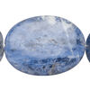 Sodalite 1pkg1, puffed oval bead natural, 15 inch 40x30mm image number 0