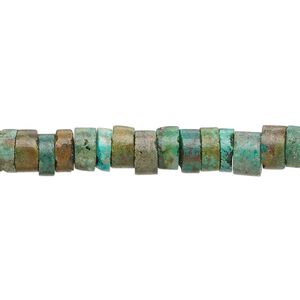 Turquoise 1pkg1, heishi bead 15.5-16 inch 6x2mm-7x5mm