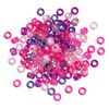 Pony bead mix 1pkg900, The Beadery&reg; plastic, mixed opacity, cotton candy colors, 9x6mm (750V234) image number 0