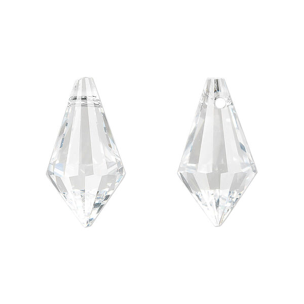 Drop 5pk clear, Asfour Crystal 20x12mm top-drilled faceted point image number 0