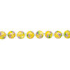 Bead, glass 1pkg8, multicolored, 14mm round with hand-painted flower. image number 1