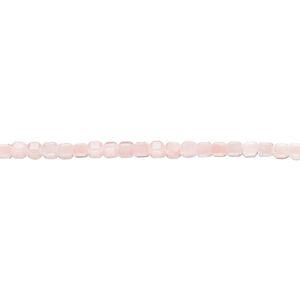 Pink opal 1pkg1, faceted cube bead natural 15.5-16 inch 2-2.5mm