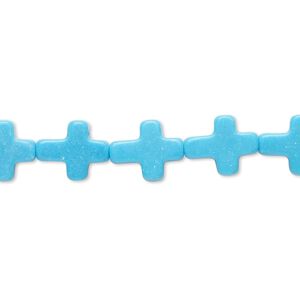 Magnesite 1pkg1, cross bead 15 inch 11x9mm