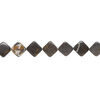 Black & white marble 1pkg1, flat diamond bead natural, 15 inch 24-26mm image number 1