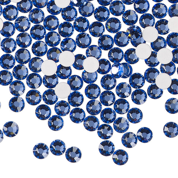 Flat back 144pk blue violet foil back, Preciosa MAXIMA Czech crystal rhinestone 3.8-4mm chaton rose round SS16 image number 0