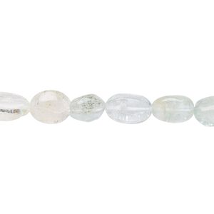 Multi-beryl 1pkg1, hand-cut flat oval bead 14 inch 7x6mm-11x8mm