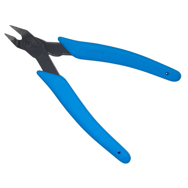 Pliers, Xuron®, #9200, flush-cutter, steel and plastic, black and blue, 5 inches. Sold individually. image number 0