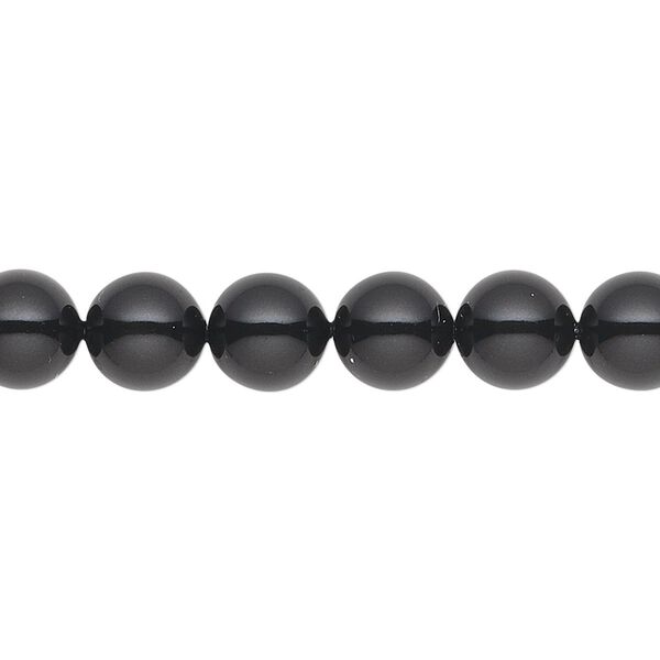 Pearl 250pk mystic black, Crystal Passions® 8mm round 5810 image number 0