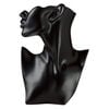 Display, necklace and earring, plastic and steel, black, 12 x 8 x 2-1/2 inch Venus figure. Sold individually. image number 0