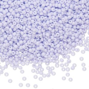 Seed bead, Preciosa Ornela Czech glass, pkg/50g, #11 rocaille, opaque lilac, (23420).