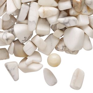 Howlite 1pkg1, undrilled inlay chip natural 50g mini