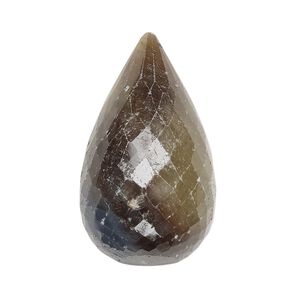 Golden sheen sapphire 1pkg1, hand-cut faceted teardrop drop natural 31x20mm-39x20mm