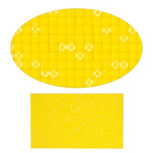 Adhesive sheet, My Style Deco Art™, peel-off, resin and glue, yellow, 8 x 4-3/4 inch rectangle, 1.8mm thick. Sold individually.