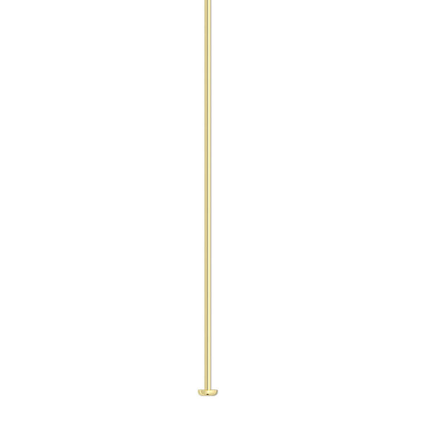 Head pin, 14Kt gold-filled, 2 inches, 22 gauge. Sold per pkg of 10. image number 0