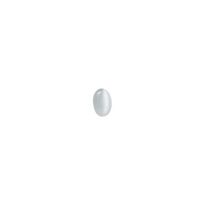 Cabochon, cat's eye glass (fiber optic glass), grey, 6x4mm calibrated oval, quality grade. Sold per pkg of 10.