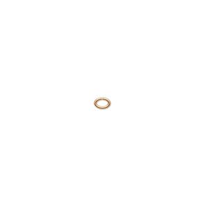 Jump ring, gold-plated brass, 3.5x2.5mm oval, 2.1x1.1mm inside diameter, 22 gauge. Sold per pkg of 100.