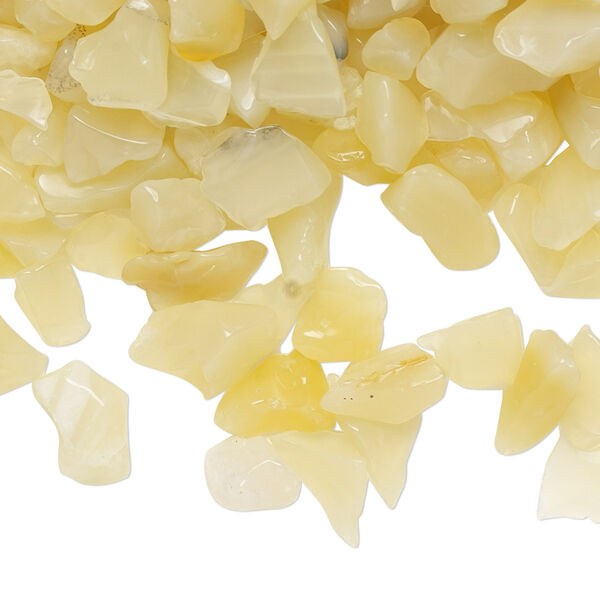 Inlay chip, yellow opal (natural), mini undrilled chip, Mohs hardness 5 to 6-1/2. Sold per 2-ounce pkg. image number 0