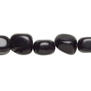 Golden sheen obsidian 1pkg1, nugget bead natural 15 inch small