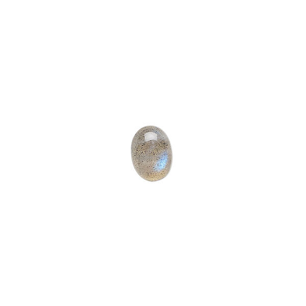 Labradorite 1pkg1, hand-cut calibrated oval cab natural, 8x6mm image number 0