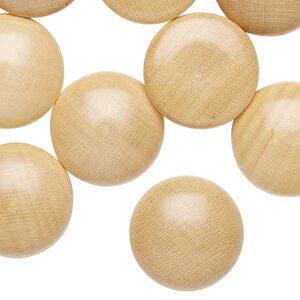 Cabochon, vintage wood (coated), 18mm non-calibrated round. Sold per pkg of 24.