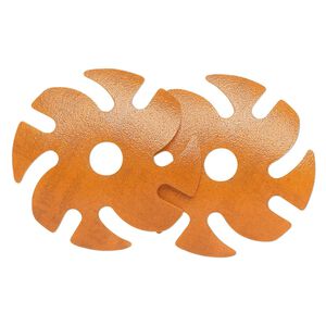 Abrasive disc, 3M™ Ninja™ Microfinishing Diamond, plastic, orange, 120 grit, 3-inch replacement disc for Jooltool™. Sold per pkg of 2.