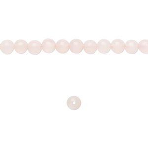 Rose quartz 1pkg1, round bead 15.5-16 inch 4mm