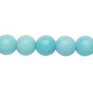 Magnesite 1pkg1, round bead 15 inch 9-10mm