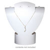 Display, foldable, necklace and earring, acrylic, smooth white, 10-1/4 x 9-1/4 x 3-3/4 inches assembled. Sold individually. image number 2