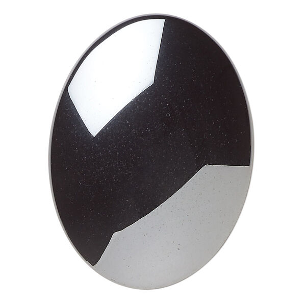 Cabochon, Hemalyke™ (man-made), 40x30mm calibrated oval. Sold individually. image number 0