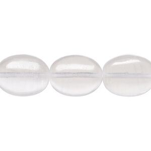 Selenite 1pkg1, oval bead 8 inch 16x12mm-17.5x14mm