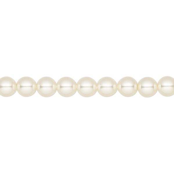Pearl 500pk cream, Crystal Passions® 5mm round 5810 image number 0