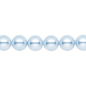 Pearl 50pk light blue, Crystal Passions® 8mm round 5810