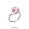 Ring, Sure-Set™, sterling silver, 10x8mm 4-prong oval basket setting, size 6. Sold individually. image number 1