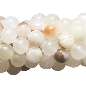 Italian "onyx" 1pkg10, round bead 15.5-16 inch 8mm