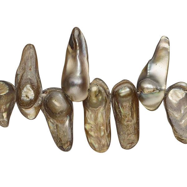 Freshwater pearl 1pkg1, baroque, 15 inch multicolored 13x6mm-23x9mm cultured image number 0