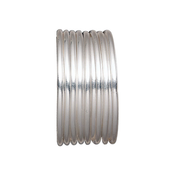 Wire, sterling silver-filled, half-hard, round, 16 gauge. Sold per pkg of 5 feet. image number 0