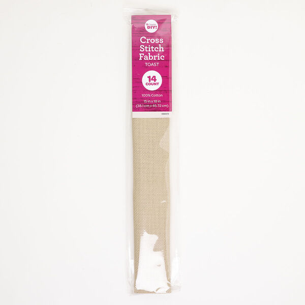 Canvas 1pkg1 cotton, 18x15mm 14-count rectangle, toast image number 0