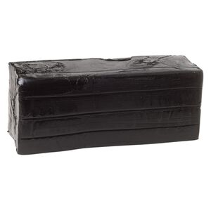 Polymer clay, Sculpey® PREMO, black. Sold per 1-pound bar.