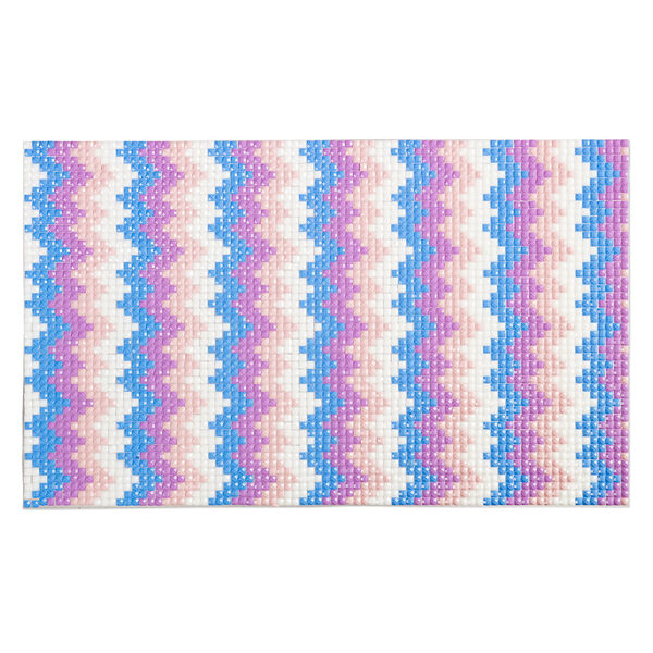 Adhesive sheet, My Style Deco Art™, peel-off, resin and glue, peach / purple / multicolored, 8 x 4-3/4 inch rectangle, 1.8mm thick. Sold individually. image number 0